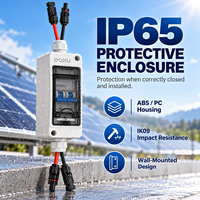 Pemutus Sirkuit DC Tipe A 32A 1000VDC IEC 60947-2 Miniatur untuk Solar PV Tahan Air IP65 MC4 Pre-wired CE