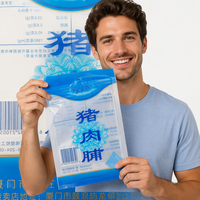 Sachets alimentaires PA/NY à trois soudures thermiques, étanches à l'humidité, avec logo personnalisé imprimé en héliogravure pour salades, aliments pour bébés, fromages, biscuits, lait et aliments pour animaux de compagnie