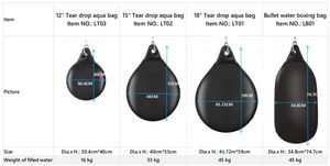 Sac de frappe autoportant en PVC de 18 à 24 pouces, <span class=keywords><strong>film</strong></span> intégral, robuste, écologique, à injection d'eau, 360° - Product Image 6