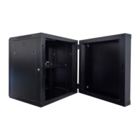 Conception d'usine 12u type de mur armoire réseau anti-poussière rack de serveur en métal extérieur pour station de télévision d'ordinateur