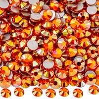 Strass en verre à dos plat OLeeya Magic Series, super scintillants, non thermocollants, cristaux en vrac pour justaucorps, patinage, danse, costumes