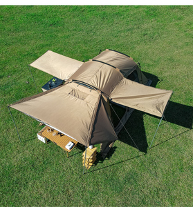 Oem Không Gian Lớn 8-10 Người Bọ Cứng Vườn Gia Đình Du Lịch Lớn Sang Trọng Gấp Không Thấm Nước Glamping Cắm Trại Ngoài Trời Đường Hầm Lều - Product Image 2