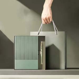 Custom Luxury <b>Set</b> Pu Leather Soft Leather Skin Feel Office Convenience A5 <b>Notebook</b> <b>Set</b> Journal With Pen for Business - Product Image 6