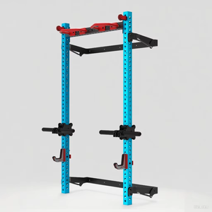 حامل تمارين قابل للطي وقابل للتعديل من الفولاذ الكربوني REYK REYK-14 مع رف للتمارين على الحائط ورف للتمارين الرياضية لتدريب الجسم بالكامل - Product Image 4