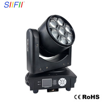 Mini projecteur LED 7x40W Bee Eye à tête mobile RGBW Zoom Wash Beam pour DJ, club, bar, fête