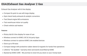 Analyseur de gaz d'échappement EGA2 2 gaz - Product Image 4