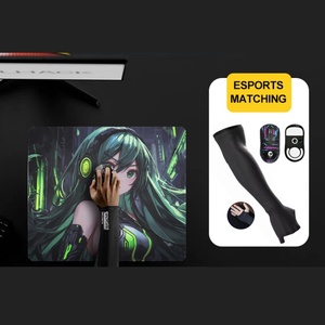 Factory OEM Custom Printing E-Sports Gift Anti-Friction Compression Gamer Sleeves Custom Gaming Arm Sleeves for Mouse <b>pad</b> - Product Image 2