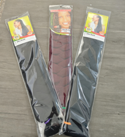 Prix d'usine, vente en gros, extensions de cheveux synthétiques tressées jumbo douces et volumineuses pour femmes, 82 pouces, 165g, à trame unique, très demandées