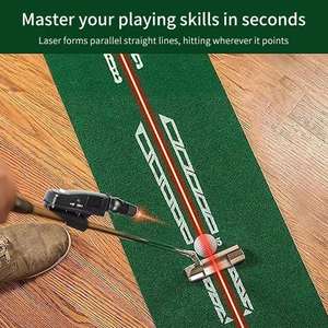 Mayorista Ajustable Golf Swing Trainer Sight <span class=keywords><strong>Pointer</strong></span> Golf Alineación Práctica Ayuda Negro Golf Club Putter Láser para Interior - Product Image 4