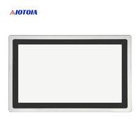 PC Panel Industri Tanpa Kipas 15.6 Inci All In One Komputer Layar Sentuh Kapasitif Multi Touch 2 LAN 6 USB 4 COM Casing Logam W15RW G1