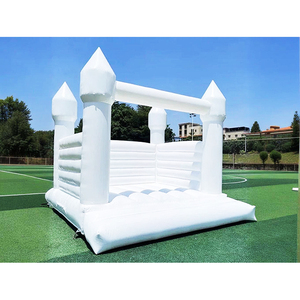 Đẹp Ngoài Trời <span class=keywords><strong>Inflatable</strong></span> Trắng Nhà Bị Trả Lại Phổ Biến Nhảy Lâu Đài Công Chúa Lâu Đài Bouncy Cho Đám Cưới Và Bên Cho Thuê - Product Image 2