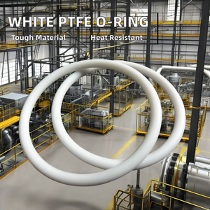 Mekanik Diyaframlı Pompa Mili için Özel Beyaz Ptfe O-<span class=keywords><strong>Ring</strong></span> Conta Halkası 10-200mm Boyut Aralığı - Product Image 2