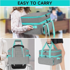 Étui de transport portable pour <span class=keywords><strong>Cricut</strong></span> <span class=keywords><strong>EasyPress</strong></span> 2/<span class=keywords><strong>Cricut</strong></span> <span class=keywords><strong>EasyPress</strong></span> 3 - Sac de rangement double couche pour presse à chaud, sac organisateur - Product Image 3