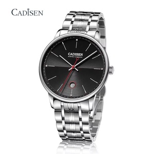Cadisen Mens <b>Mechanical</b> <b>Watch</b> Male Business China Stainless Steel Sapphire Crystal Automatic Date 5BAR Water Resistant 42mm Dial - Product Image 5