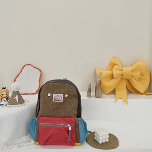Sac à dos mignon en forme d'escargot de fruits, fermeture éclair, plusieurs poches, 15 pouces, 21L, unisexe, en velours côtelé, bandoulière incurvée - Product Image 1