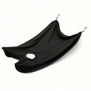 Recolector de barba para afeitado para hombre, capa antiadherente para afeitar barba con ventosa fuerte, regalo para hombre, delantal de babero de tela para reunión de barba - Product Image 3