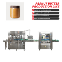 Machine de remplissage et de bouchage entièrement automatique, intelligente, intégrée, haute vitesse, flexible et personnalisable pour beurre de cacahuète et mayonnaise