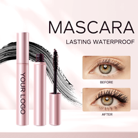 Mascara Végétalien Waterproof Longue Tenue Sans Cruauté Animale en Gros, Cosmétiques Maquillage Rose Gold, Mascara Fibres Sourcils