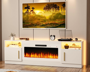 <span class=keywords><strong>Chimenea</strong></span> Tv Stand Ward Wind Fire Light Ajustable Cierre suave <span class=keywords><strong>Puerta</strong></span> RGB Light Mail Package - Product Image 2