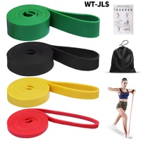 Bandas de Resistencia para Ejercicios de Calistenia, Bandas Elásticas de Látex de Alta Resistencia para Entrenamiento de Fuerza y Estiramiento