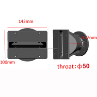 Système de ligne acoustique à cornet pour l'audio, cornet en plastique pour haut-parleur large bande et tweeter HF, avec goulot de 1,5 et 2 pouces