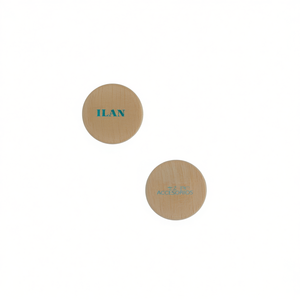 Cuentas semiesféricas de madera Ilan de 40 mm para accesorios de prendas de vestir - Product Image 2