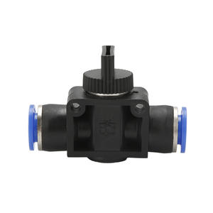 Raccord rapide pneumatique HVFF-10 8 mm, vanne manuelle, connecteur droit en plastique, autres connecteurs - Product Image 1