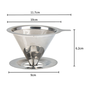 Tái Sử Dụng Rót Hơn Cà Phê Lọc Hướng Dẫn Sử Dụng Bộ Lọc Cà Phê Thép Không Gỉ Lọc Cà Phê Cốc Đôi Tường Với Xử Lý - Product Image 5