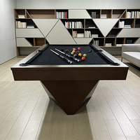 Table de billard en bois massif de luxe pour intérieur, table de jeu en bois massif de luxe pour adultes, maison, villa, club, salle de jeux