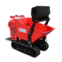 KNDMAX Neuer Benzinbetriebener Raupenlader Mini-Dumper mit Selbstentladung, Changyuan-Pumpe, 2 Tonnen, 0,25 m³, 6,6 kW, 1 Jahr Garantie