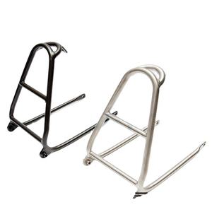 AGEKUSL Easy Wheel Cargo <span class=keywords><strong>Rack</strong></span> para Brompton Pikes 3 Sixty Royale <span class=keywords><strong>Bike</strong></span> Aleación de titanio Q <span class=keywords><strong>Mini</strong></span> Bicycle <span class=keywords><strong>Rack</strong></span> - Product Image 1