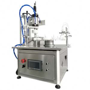 เครื่องบรรจุและปิดฝาอัตโนมัติแบบโต๊ะหมุน ใช้ได้กับน้ำหอม น้ำมันหอมระเหย เครื่องสำอาง สเปรย์ น้ำยาบ้วนปาก ไวน์ และผลิตภัณฑ์อื่นๆ - Product Image 4