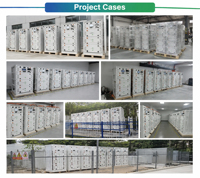 Batterie au lithium-ion LiFePO4 intelligente 76,8 V 100 kWh 200 kWh pour système de stockage d'énergie industriel et commercial extérieur