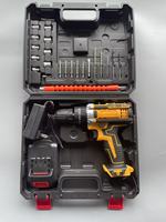 Perceuse sans fil multifonction haute puissance 21V avec batterie au lithium, moteur sans balais et poignée pistolet réversible