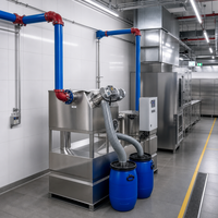 Séparateur automatique de graisse et d'eau avec pompe de levage en acier inoxydable pour le traitement des eaux usées de cuisine