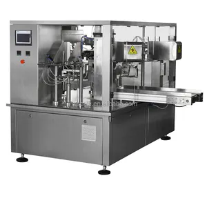 Automatische Fabrik GD8-200 Modell geschälten Knoblauch vorgefertigten Beutel Doypack Rotary Verpackungs maschine