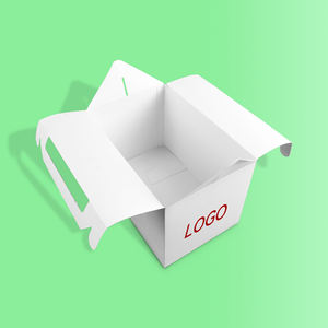 Boîte à nourriture en papier cartonné blanche personnalisée avec poignée Bonbons <span class=keywords><strong>Cadeau</strong></span> Boîte à hamburger pour gâteau de lune pour <span class=keywords><strong>boulanger</strong></span> à biscuits - Product Image 3