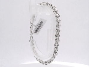 Bracelet en platine massif PT950 blanc robuste, cordon épais tressé, unisexe, pour tous les jours, minimaliste, idéal pour les activités de plein air, cadeau - Product Image 4