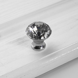 다이아몬드 크리스탈 유리 합금 가구 손잡이 30mm 서랍장 도어 손잡이 - Product Image 4
