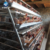 Cage de batterie de couche de poulet/cage de poussin Maison de poulet commerciale/ferme avicole 3 couches 4 couches 10 ensembles Cage 1000 ensembles fournis 90