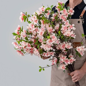 กิ่งดอกซากุระประดิษฐ์ CallaFloral สีขาวชมพู ยาว 60 ซม. ตกแต่งงานแต่งงานได้ยาวนาน - Product Image 2