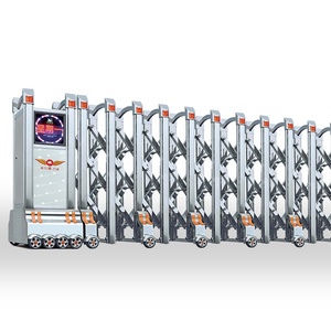 Thép không gỉ Tự động rào cản trượt cổng chống trộm thanh tay mở rộng hàng rào cổng kho có thể thu vào Cổng An Ninh - Product Image 2