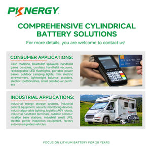 סוללת ליתיום נטענת PKNERGY <span class=keywords><strong>3.7v</strong></span> Lifepo4 3.2v 18.5v 700mah 900mah 1100mah 1400mah 3000mah 4000mah 18650 18350 Li-ion - Product Image 4