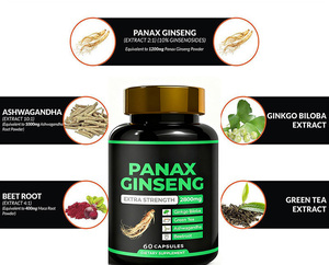 Pasokan pabrik kapsul <span class=keywords><strong>Ginseng</strong></span> Panax OEM pribadi diformulasikan dengan kapsul <span class=keywords><strong>Ginseng</strong></span> murni alami Ashwagandha dan Gingko Biloba - Product Image 2