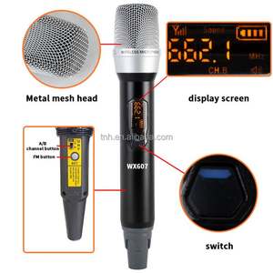 TNH um-wx607 mikrofon dinamis nirkabel UHF genggam profesional untuk mengajar - Product Image 2