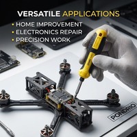 Jeu de tournevis hexagonaux réversibles Cr-V OEM personnalisés avec poignée en plastique pour l'assemblage DIY