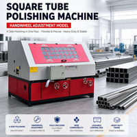 Machine de polissage et de ponçage automatique pour tubes carrés, équipement de finition de surface métallique en acier inoxydable, vente directe usine