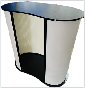 Vendite calde mostra portatile di alta qualità Display in PVC contro la curva della fiera tavolo di promozione da Meris - Product Image 1