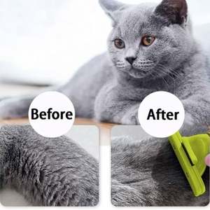 Cepillo KingHon para el cuidado de mascotas, herramienta para eliminar el pelo suelto, rastrillo para el subpelo, peine para desenredar nudos y remover enredos, reduce la caída del pelo hasta en un 95% - Product Image 4