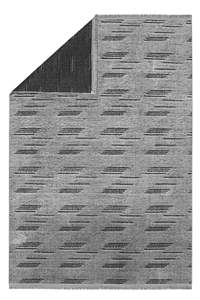 Alfombra Chenille Geométrica Mira Gray con Diseño de Diamantes, Ecológica, Apta para Mascotas, de Pelo Corto, Lavable, Antideslizante, Antibacteriana y Resistente a las Manchas - Product Image 2